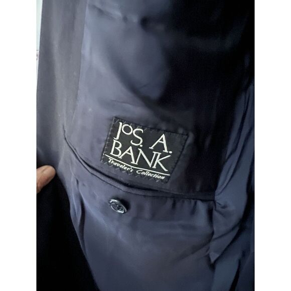 jos a bank Men's sport‎ coat 44reg, Classic Navy With Brass Buttons - Picture 3 of 12